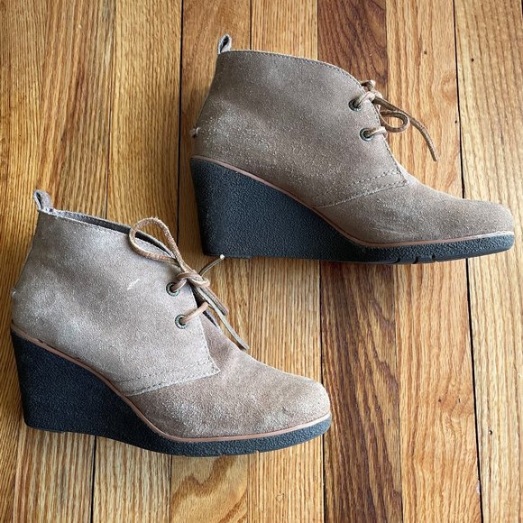 Sperry Brown Harlow Wedge Bootie Size 7 - Picture 4 of 9